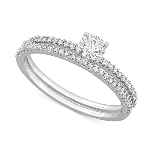 Diamond Bridal Ring Set (1/2 ct. t.w.) in 14k White Gold