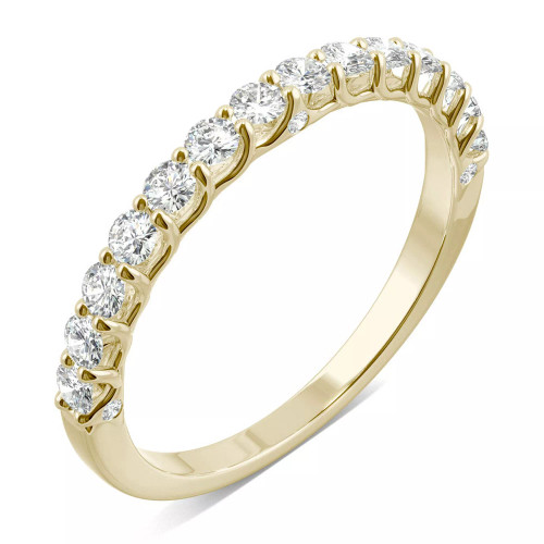 Moissanite Wedding Band (3/8 ct. t.w. DEW) in 14k White, Yellow or Rose Gold