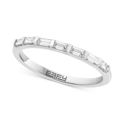 EFFY® Diamond Baguette Band (1/3 ct. t.w.) in 14k White Gold