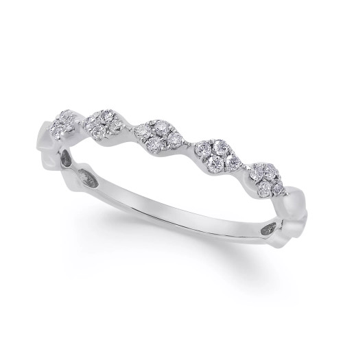 Diamond Stackable Band (1/8 ct. t.w.) in 14k Gold, White Gold or Rose Gold