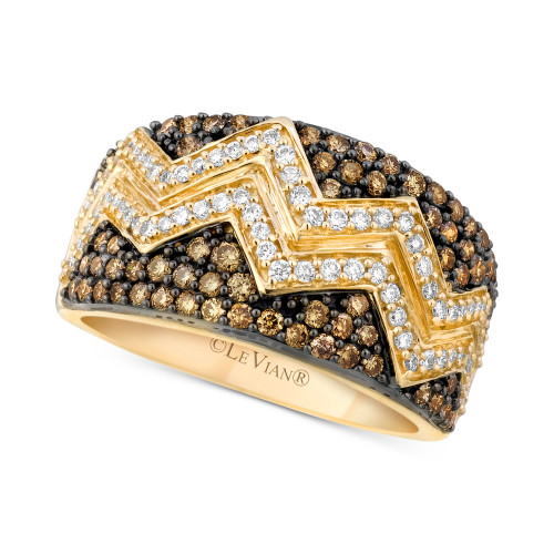 Chocolatier® Chevron™ Diamond Pavé Band (1 ct. t.w.) in 14k Gold