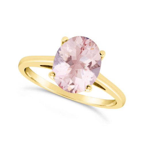 Morganite (2-1/2 ct. t.w.) Ring in 14K Yellow Gold