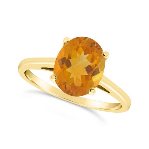 Citrine (2-1/2 ct. t.w.) Ring in 14K Yellow Gold
