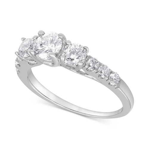 Diamond Engagement Ring (1-1/2 ct. t.w.) in 14k White Gold