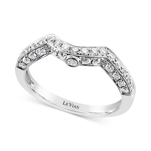Vanilla Diamond®  Curved Band (3/8 ct. t.w.) in 14k White Gold