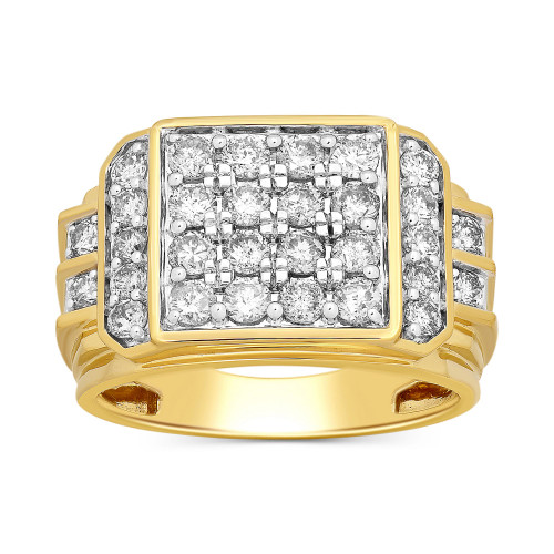 Men's Diamond Multi Cluster Ring (2 ct. t.w.) in 10k Gold