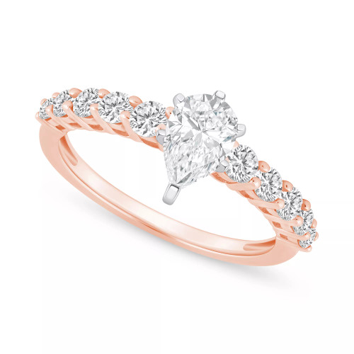 Diamond Pear Engagement Ring (1 ct. t.w.) in 14k Gold