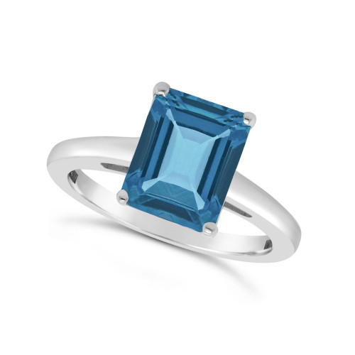 London Topaz (4-1/4 ct. t.w.) Ring in 14K White Gold