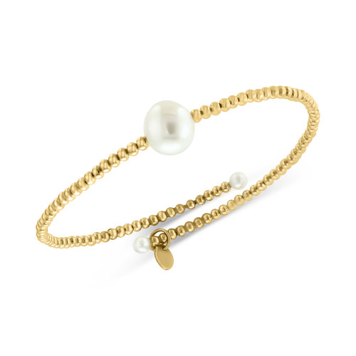 EFFY® Cultured Freshwater Pearl (3 & 8mm) Coil Bracelet in 14k Gold