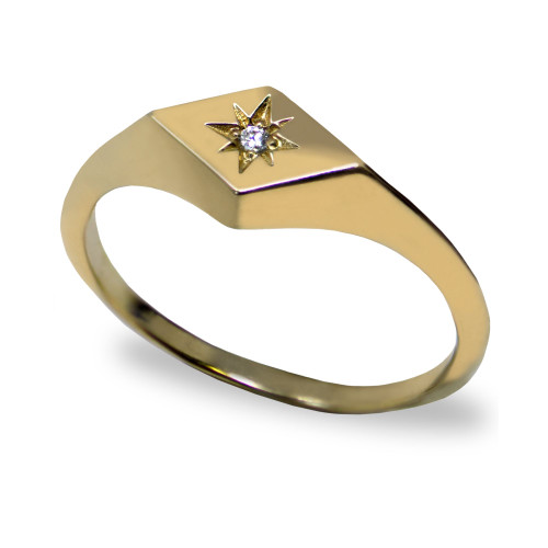 Jac+Jo by Anzie Icon Vintage Star Signet Ring