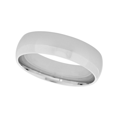 Macy's Unisex Plain Polished 925 Sterling Silver Wedding Band
