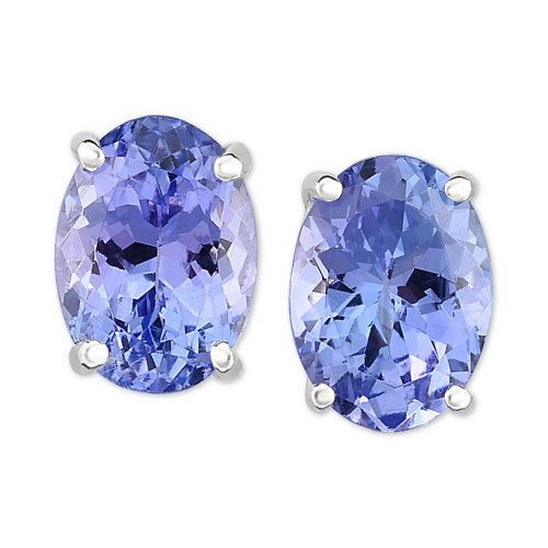 Tanzanite Stud Earrings (1-5/8 ct. t.w.) in 14k White Gold