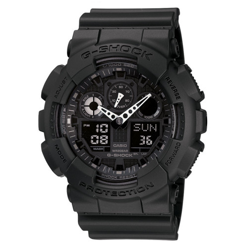 Men's Black Resin Watch, 55mm