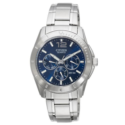 Men's Chronograph Stainless Steel Bracelet Watch 41mm AG8300-52L