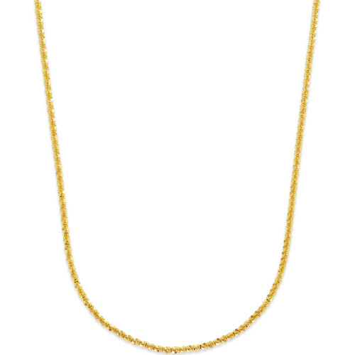 Crisscross Chain Necklace (1-3/4mm) in 14k Gold