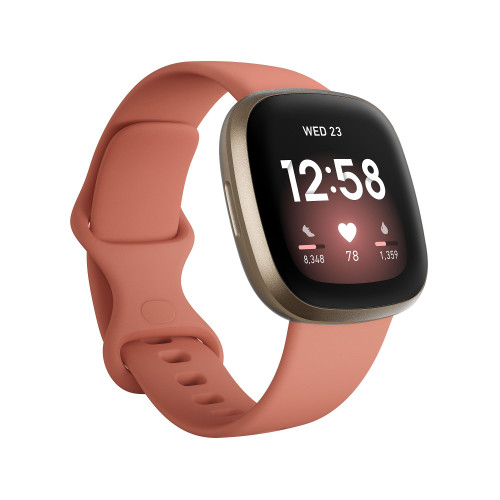 Versa 3 Pink Clay Strap Smart Watch 39mm