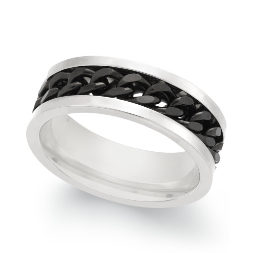 Men's Two-Tone Chain Ring
