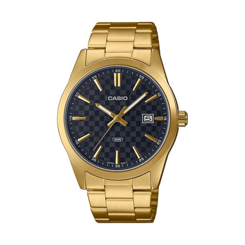 Men's Three-Hand Gold-Tone Stainless Steel Watch 41mm, MTPVD03G-1A