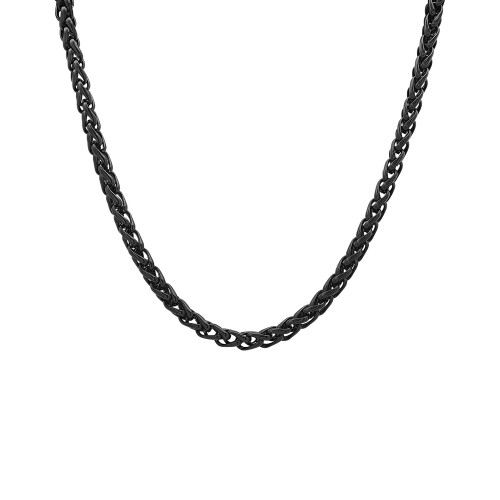 Men's Ion Plating Stainless Steel Wheat Chain Necklace