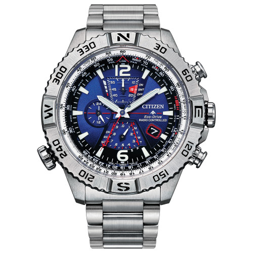 Men's Chronograph Promaster Navihawk Stainless Steel Bracelet Watch 48mm