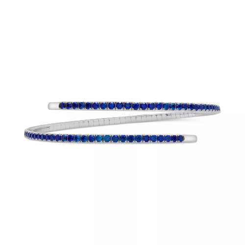 Lab-Created Ruby Flex Wrap Bracelet (5-1/3 ct. t.w.) in Sterling Silver (Also in Lab-Created Sapphire)