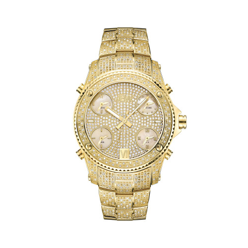 Men's Jet Setter Diamond (2 ct.t.w.) 18k Gold Plated Stainless Steel Watch
