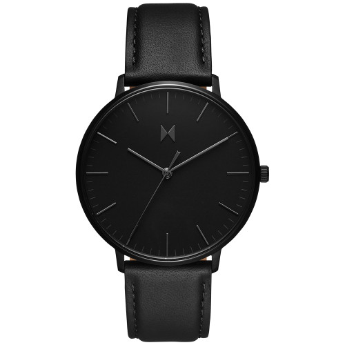 Men's Legacy Black Leather Strap Watch, 42mm