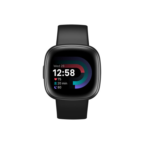 Versa 4 Black Graphite Premium Smartwatch, 39mm