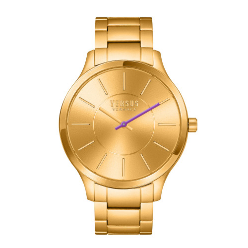 Men's Two-Hand Quartz Less Yellow Aluminum Bracelet 40mm