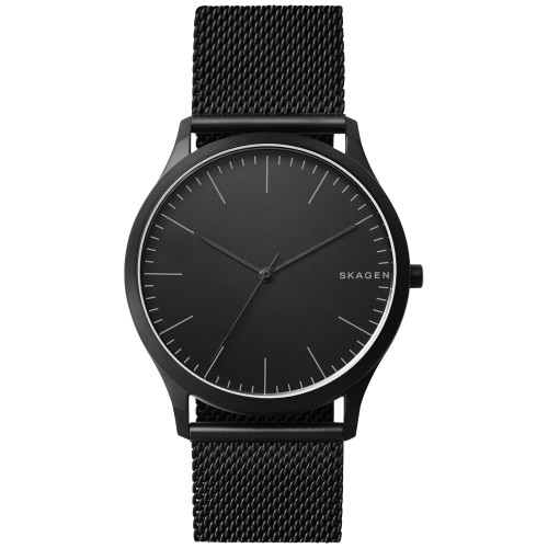 Men's Jorn Black Stainless Steel Mesh Bracelet Watch 41mm