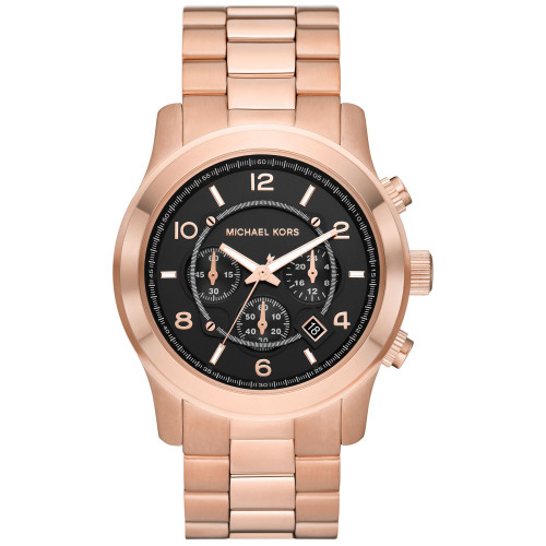 Men's Runway Quartz Chronograph Rose Gold-Tone Stainless Steel Watch 45mm
