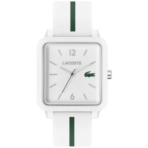 Men's Studio White Silicone Strap Watch 36mm x 38mm