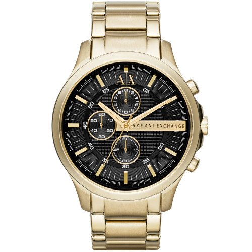 Men's Gold-Tone Stainless Steel Bracelet Watch 46mm AX2137