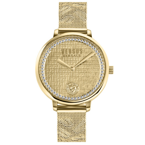 La Villette Women's 2 Hand Quartz Movement and Ion Plating Yellow Gold-Tone Bracelet Watch 36mm