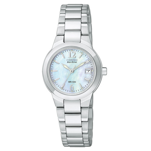 Women's Eco-Drive Sport Stainless Steel Bracelet Watch 26mm EW1670-59D