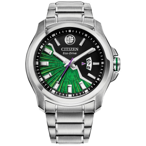 Hulk Silver-Tone Stainless Steel Bracelet Watch 43mm