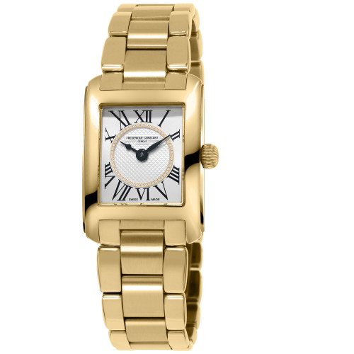 Women's Swiss Classic Carree Diamond (1/20 ct. t.w.) Gold-Tone Stainless Steel Bracelet Watch 23mm