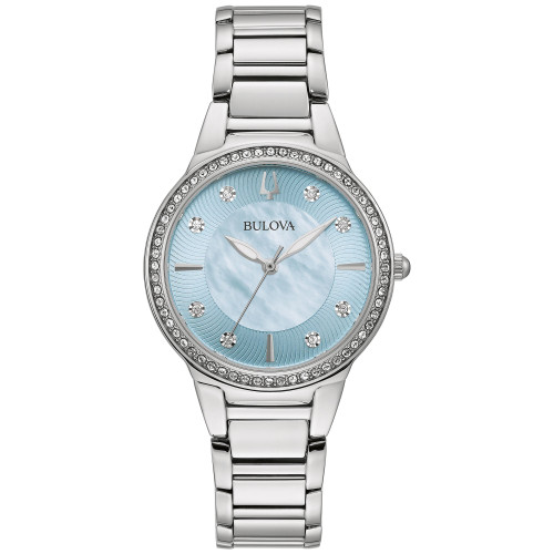 Women's Classic Crystal Stainless Steel Bracelet Watch 32mm