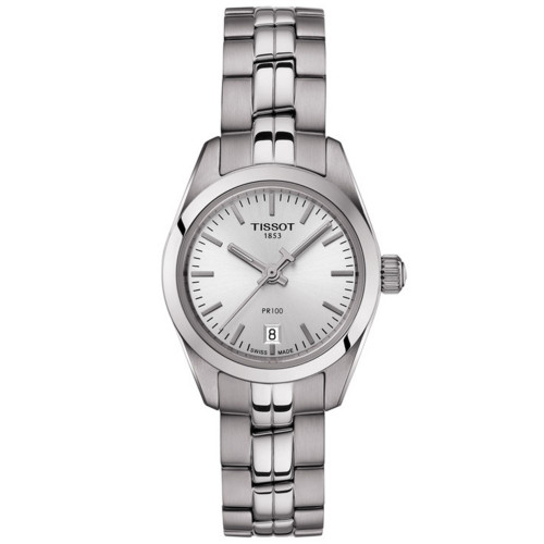 Women's Swiss T-Classic PR 100 Gray Stainless Steel Bracelet Watch 25mm