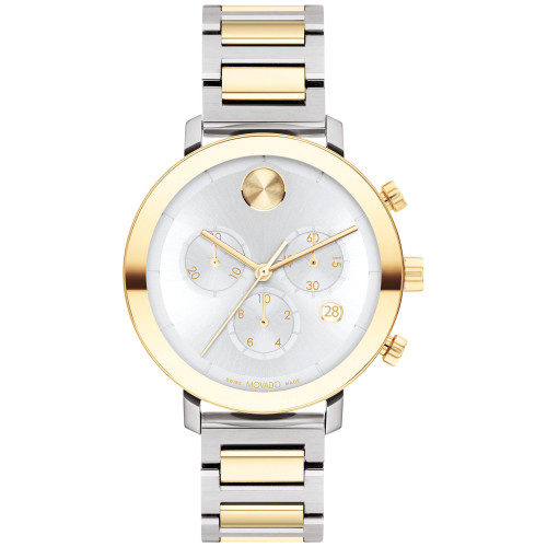 Women's Swiss Chronograph Bold Evolution Two Tone Stainless Steel Bracelet 38mm