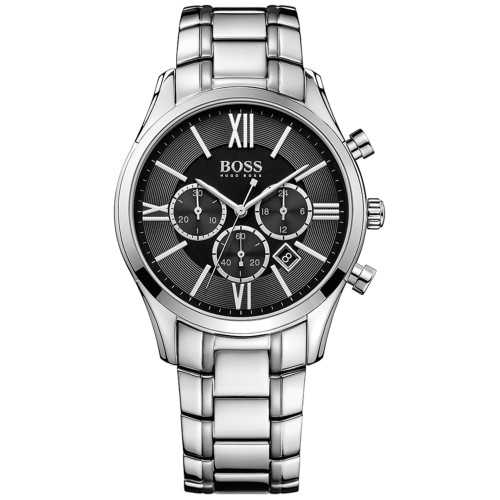 Men's Chronograph Ambassador Stainless Steel Bracelet Watch 43mm