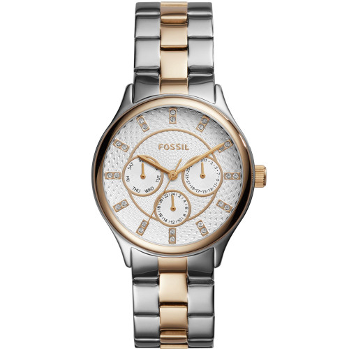 Women's Modern Sophisticate Multifunction Two Tone Stainless Steel Watch 36mm