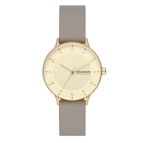 Women's Three-Hand Quartz Riis Graystone Leather Watch 36mm