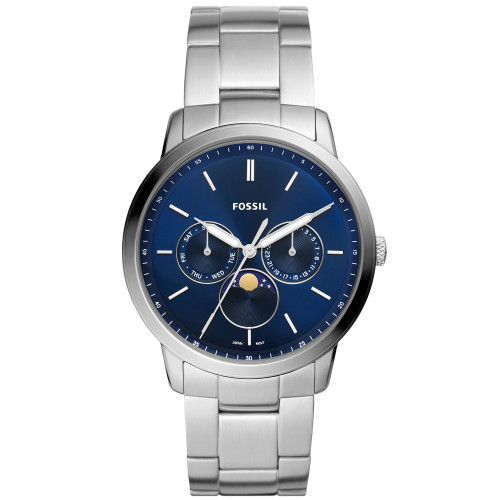 Men's Neutra Silver Tone Stainless Steel Bracelet Watch 42mm