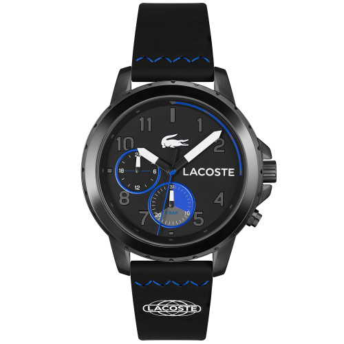 Men's Endurance Black Silicone Watch Strap Watch 44mm