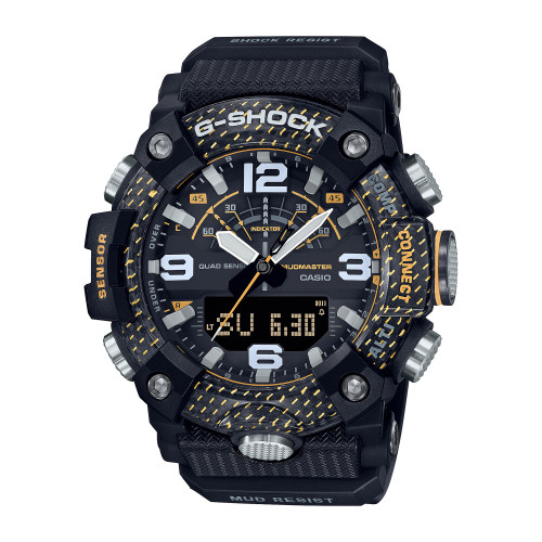 Men's Master of G Black and Yellow Resin Digital Watch 51.3mm, GGB100Y-1A
