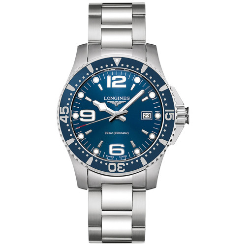 Men's Swiss HydroConquest Stainless Steel Bracelet Watch 41mm