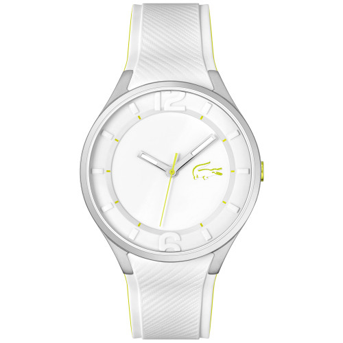 Men's Ollie White Silicone Strap Watch 44mm