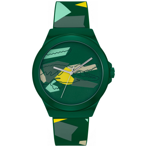 Unisex NeoCroc Green Silicone Strap Watch 43mm