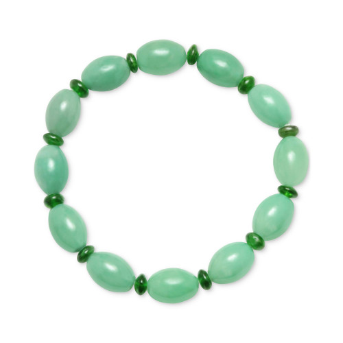 Jade & Chrome Diopside (2-7/8 ct. t.w.) Stretch Bracelet